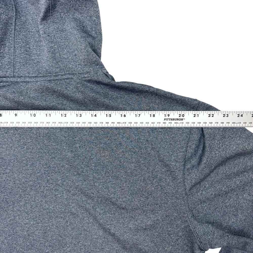 Under Armour Men's Hustle Fleece Hoodie Medium Blue‎ Gray Pullover Sweatshirt - Picture 8 of 13